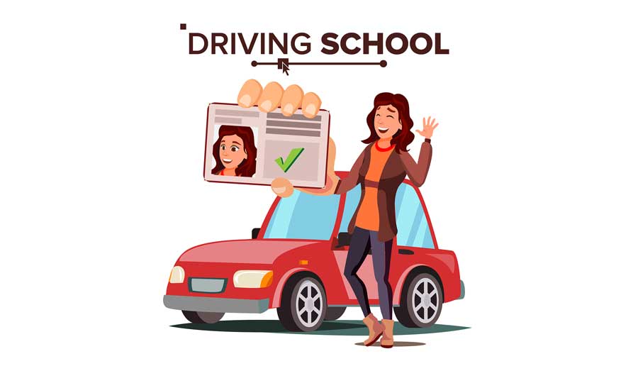 lady passed her test